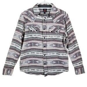 Moonshine Spirit Brad Paisley Mens Small Aztec Western Shirt Southwestern Cotton